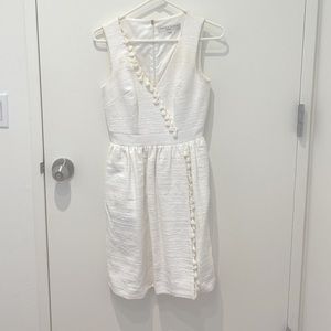 White Trina Turk Tassel Dress